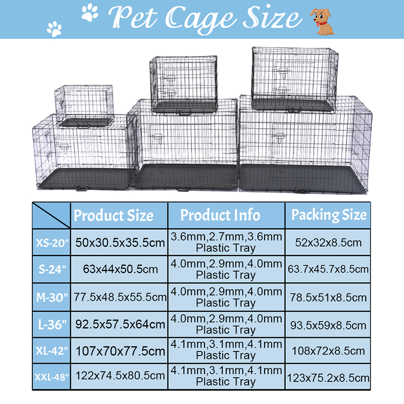 Cage madra miotail sreinge foldable Cage madra miotail sreinge foldable