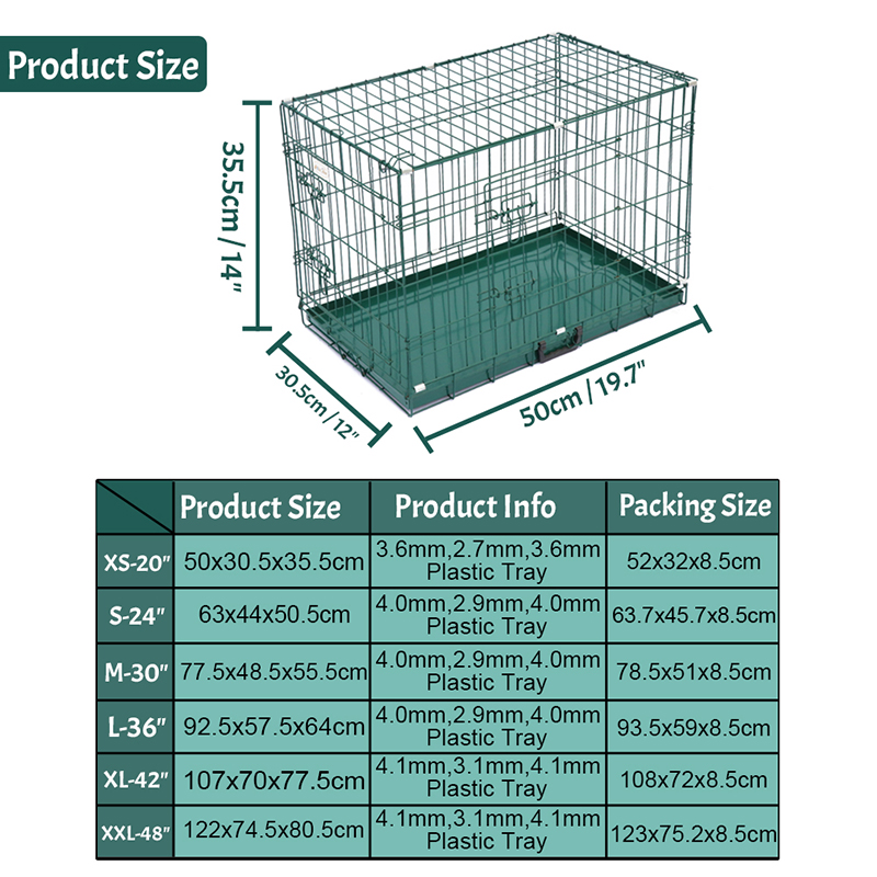 Cage madra miotail sreinge foldable Cage madra miotail sreinge foldable