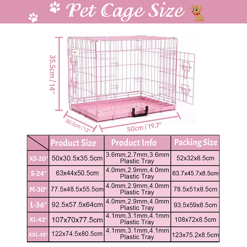 Cage madra miotail sreinge foldable Cage madra miotail sreinge foldable