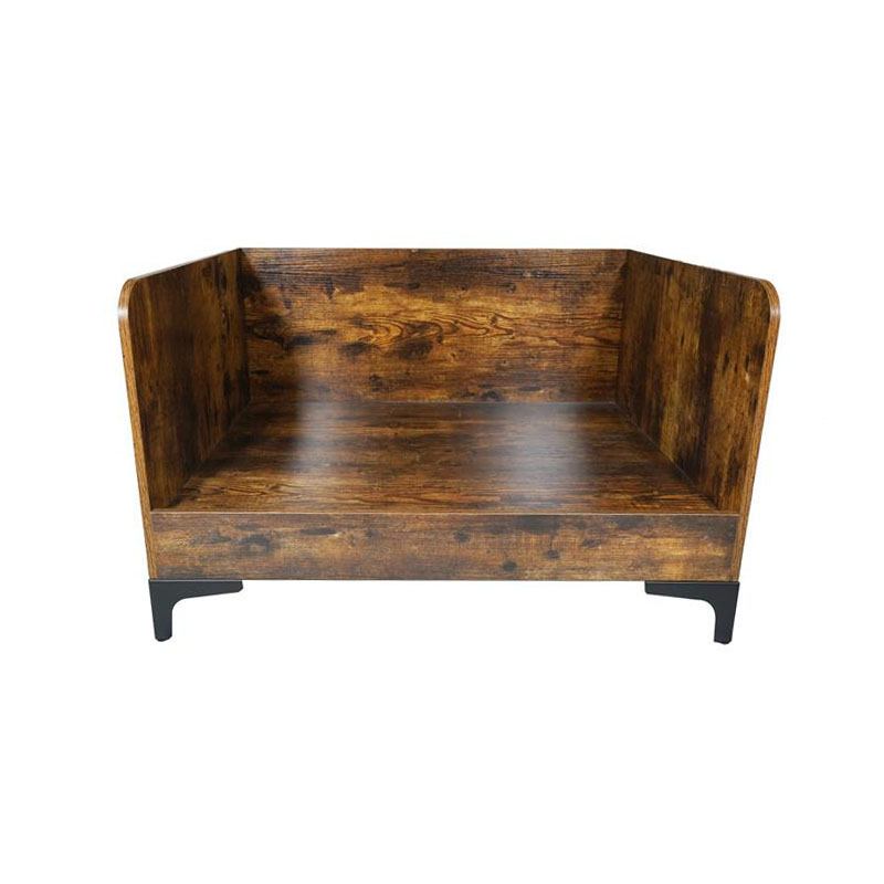 Leaba mhadra ardaithe adhmaid faoi dhíon nua -aimseartha le fráma Leaba mhadra ardaithe adhmaid faoi dhíon nua -aimseartha le fráma