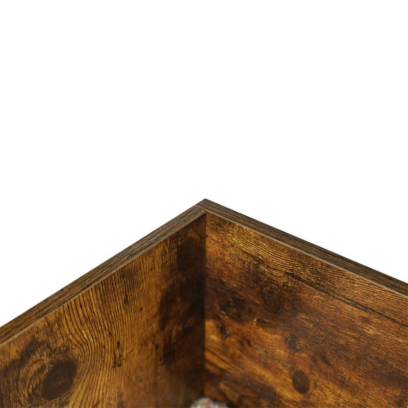 Leaba mhadra ardaithe adhmaid faoi dhíon nua -aimseartha le fráma Leaba mhadra ardaithe adhmaid faoi dhíon nua -aimseartha le fráma