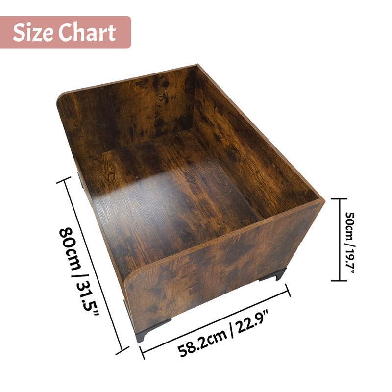 Leaba mhadra ardaithe adhmaid faoi dhíon nua -aimseartha le fráma Leaba mhadra ardaithe adhmaid faoi dhíon nua -aimseartha le fráma