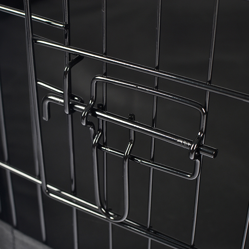 Playpen madra miotail sreinge foldable 8-painéal le clúdach barr agus ceap bun Playpen madra miotail sreinge foldable 8-painéal le clúdach barr agus ceap bun