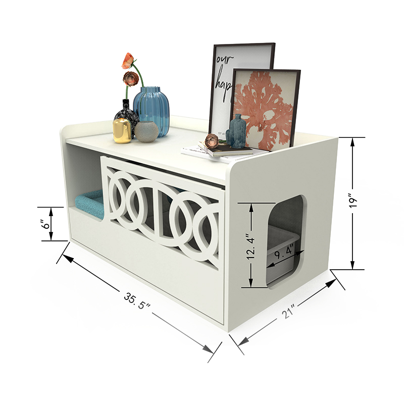 Leithris Níochán Hidden Enclet Fálú Bruscair Bruscair Troscán Caibinéid Cat Cage Leithris Níochán Hidden Enclet Fálú Bruscair Bruscair Troscán Caibinéid Cat Cage