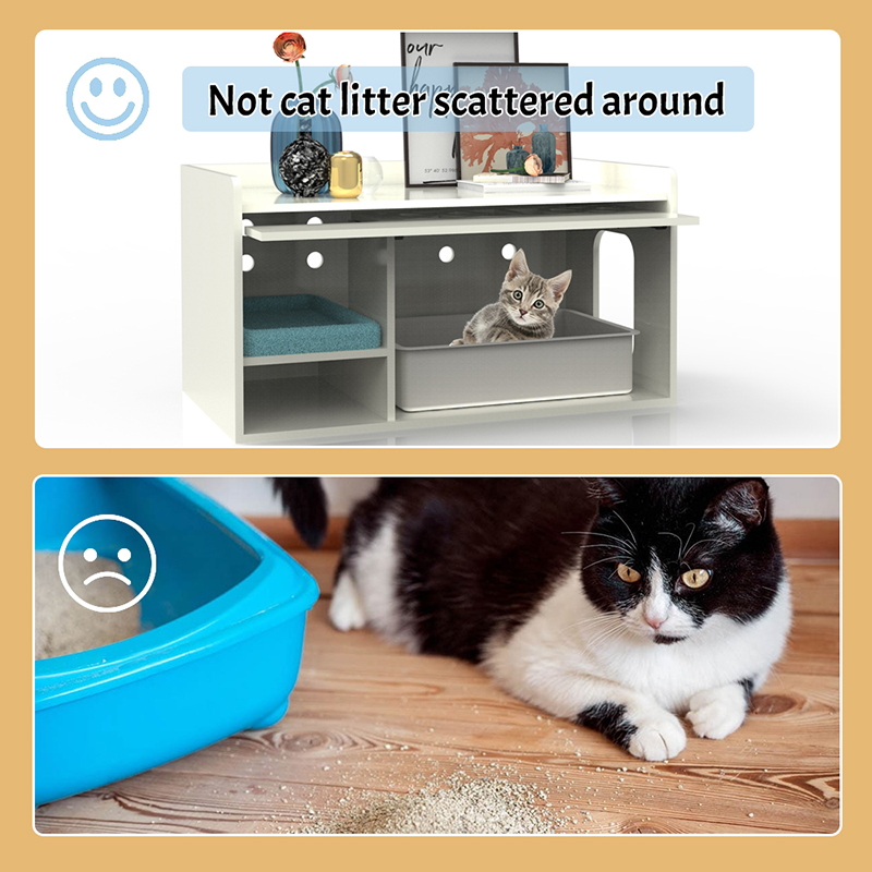 Leithris Níochán Hidden Enclet Fálú Bruscair Bruscair Troscán Caibinéid Cat Cage Leithris Níochán Hidden Enclet Fálú Bruscair Bruscair Troscán Caibinéid Cat Cage