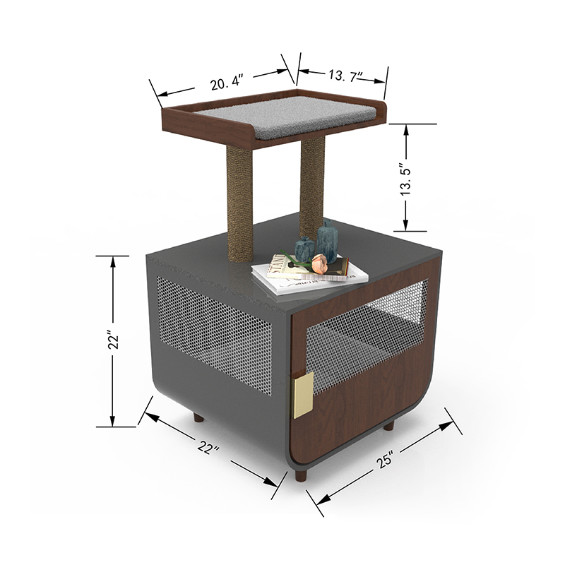 Cage Cat Troscán Seomra Níocháin Hidden le Comh -Aireachta Bruscair Cage Cat Troscán Seomra Níocháin Hidden le Comh -Aireachta Bruscair