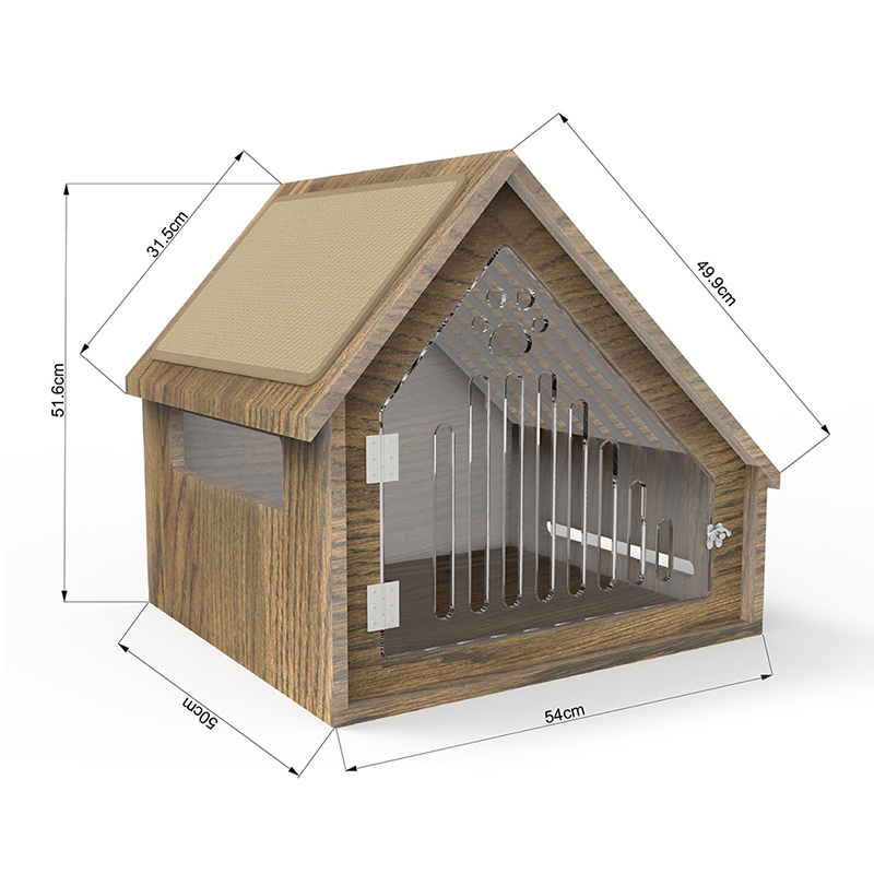 Cage Cat Troscán Tí Nua -A adhmaid faoi Dhíon le Bord Scríobhaithe Cage Cat Troscán Tí Nua -A adhmaid faoi Dhíon le Bord Scríobhaithe
