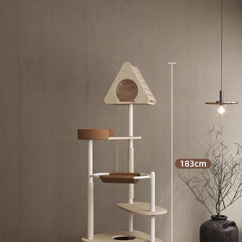 Túr Túr Geoiméadrach Geoiméadrach Adhmaid Crann Cat Nead Condo faoi Dhíon Condo Túr Túr Geoiméadrach Geoiméadrach Adhmaid Crann Cat Nead Condo faoi Dhíon Condo