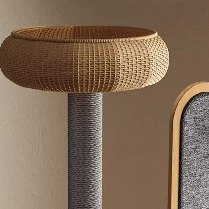 Fráma Dreapadóireachta Adhmaid Cactus cruth cactus crann cat soladach le capsule spáis Fráma Dreapadóireachta Adhmaid Cactus cruth cactus crann cat soladach le capsule spáis