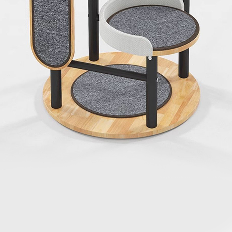 Adhmad rubair & túr cruach túr cat fráma dreapadóireachta cat Adhmad rubair & túr cruach túr cat fráma dreapadóireachta cat