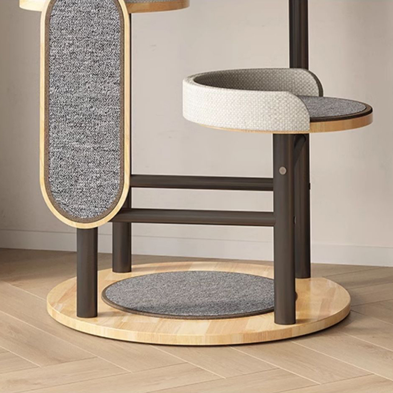 Adhmad rubair & túr cruach túr cat fráma dreapadóireachta cat Adhmad rubair & túr cruach túr cat fráma dreapadóireachta cat