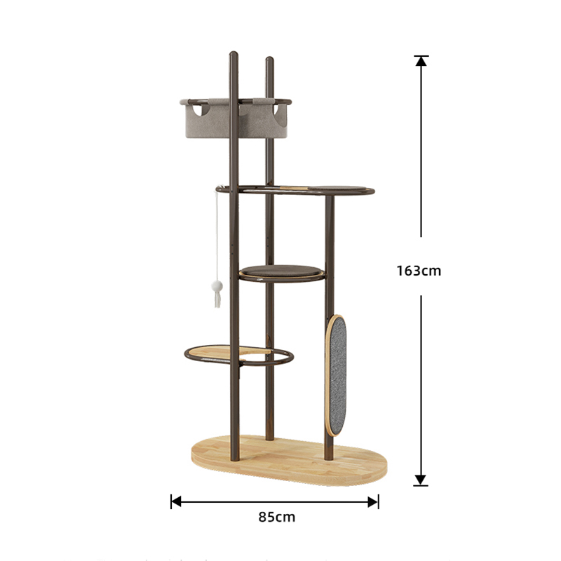 Urlár go Síleáil Arda Ard -Adhmad Crann Cat Crann Túr Túr Crann le Ciseán Codlata Urlár go Síleáil Arda Ard -Adhmad Crann Cat Crann Túr Túr Crann le Ciseán Codlata