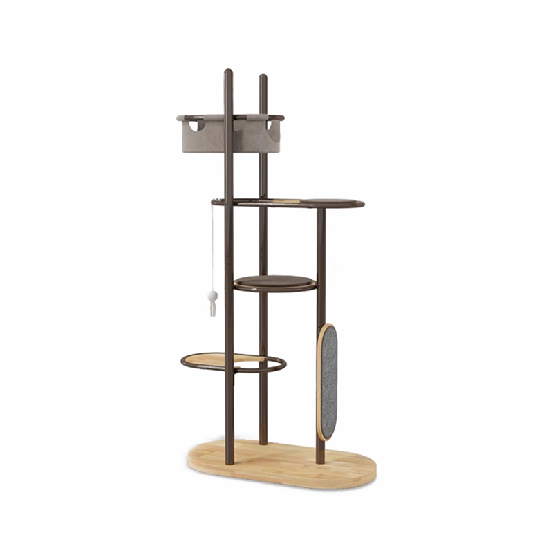 Urlár go Síleáil Arda Ard -Adhmad Crann Cat Crann Túr Túr Crann le Ciseán Codlata Urlár go Síleáil Arda Ard -Adhmad Crann Cat Crann Túr Túr Crann le Ciseán Codlata