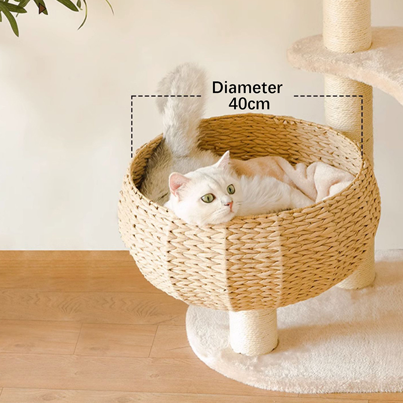 Túr Páipéar Kraft nua -aimseartha Fite Scratcher Dreapadóir Crann Cat Cat Túr Páipéar Kraft nua -aimseartha Fite Scratcher Dreapadóir Crann Cat Cat