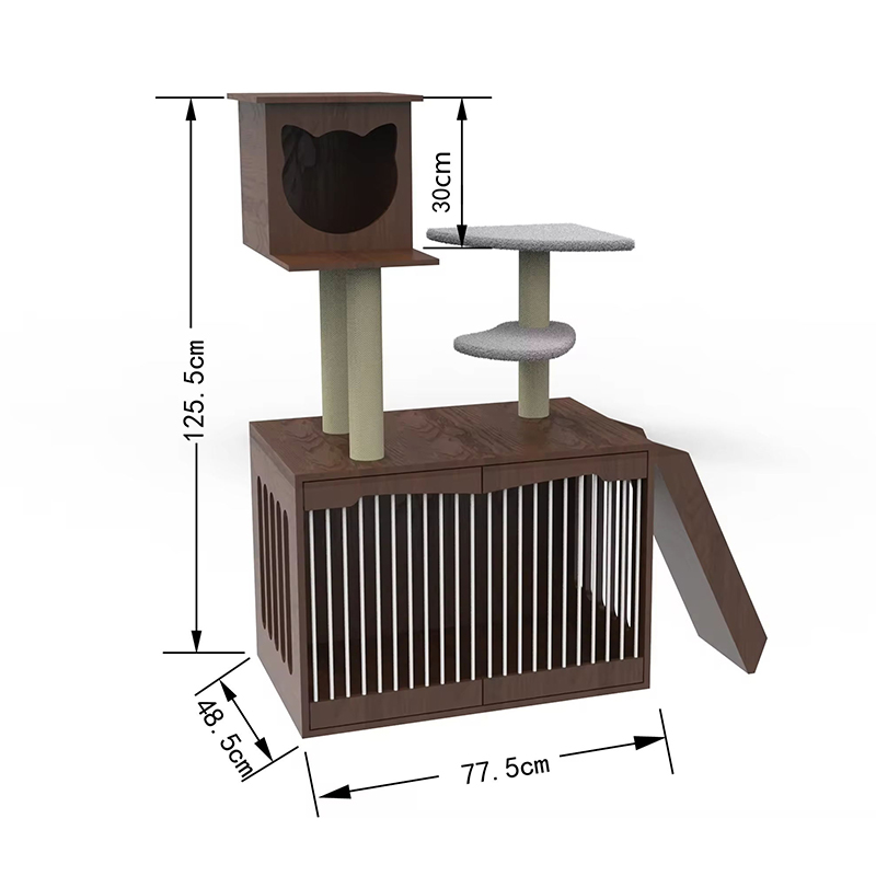 Túr Cat Adhmaid Fráma Dreapadóireachta Fráma Crann Cat faoi Dhíon Túr Cat Adhmaid Fráma Dreapadóireachta Fráma Crann Cat faoi Dhíon