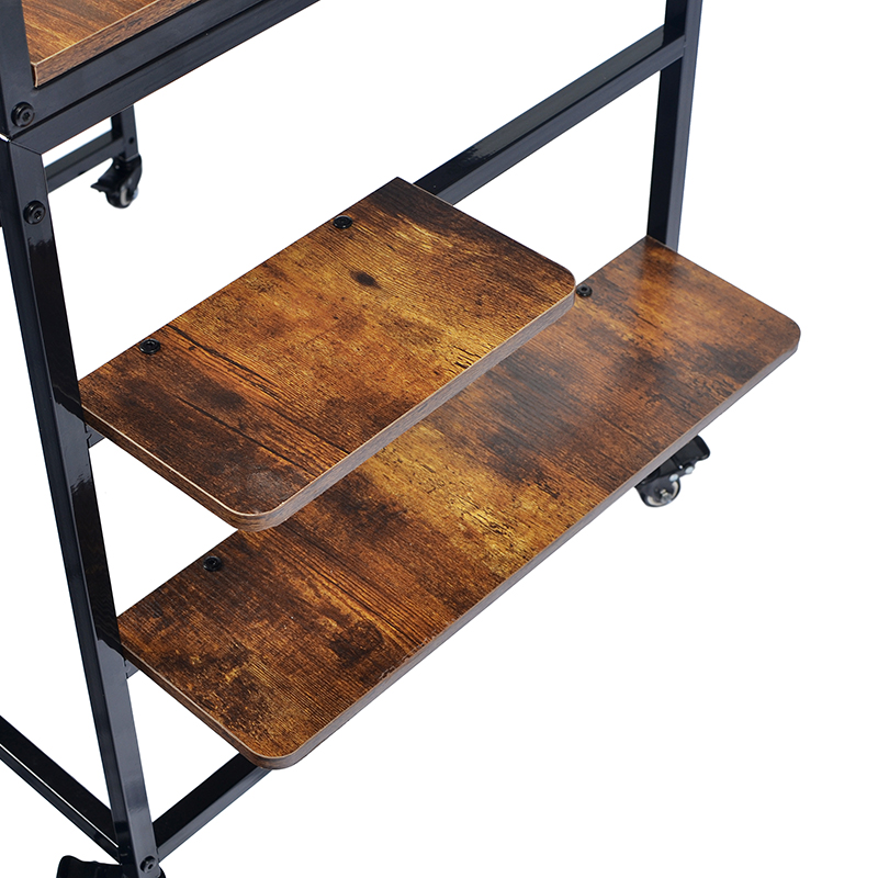 Adhmad nua -aimseartha agus cat miotail Túr Túr faoi Dhíon le Hammock Adhmad nua -aimseartha agus cat miotail Túr Túr faoi Dhíon le Hammock