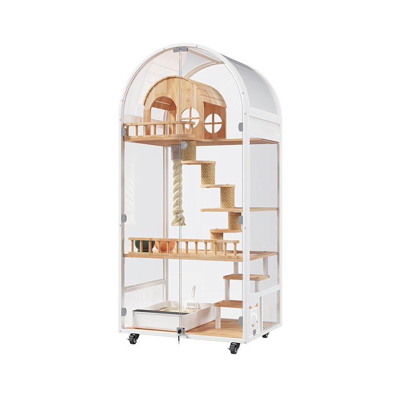 Óstán cat adhmaid faoi dhíon óstán óstán panoramic villa soladach cage cage cage cage cage