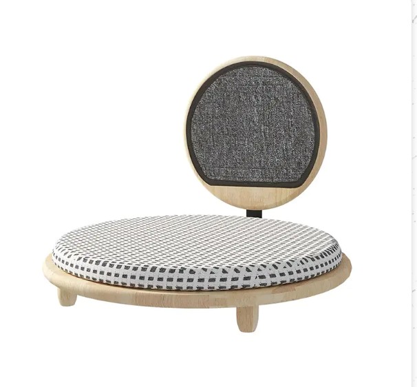 Cén fáth a roghnaíonn tú nead leaba cat cluthar adhmaid soladach le bord scríobtha mar an áit scíthe idéalach do chait?